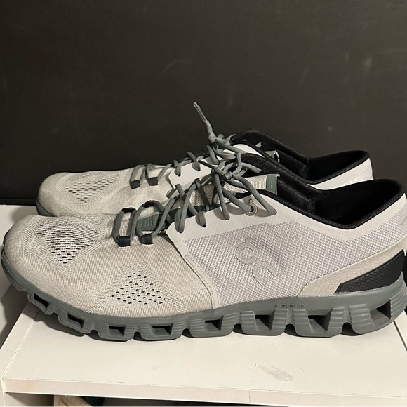 On Men's Cloud X Running SZ 14 Glacier Gray 40.99595 Shoes Lightweight Worn 2x - Picture 2 of 10